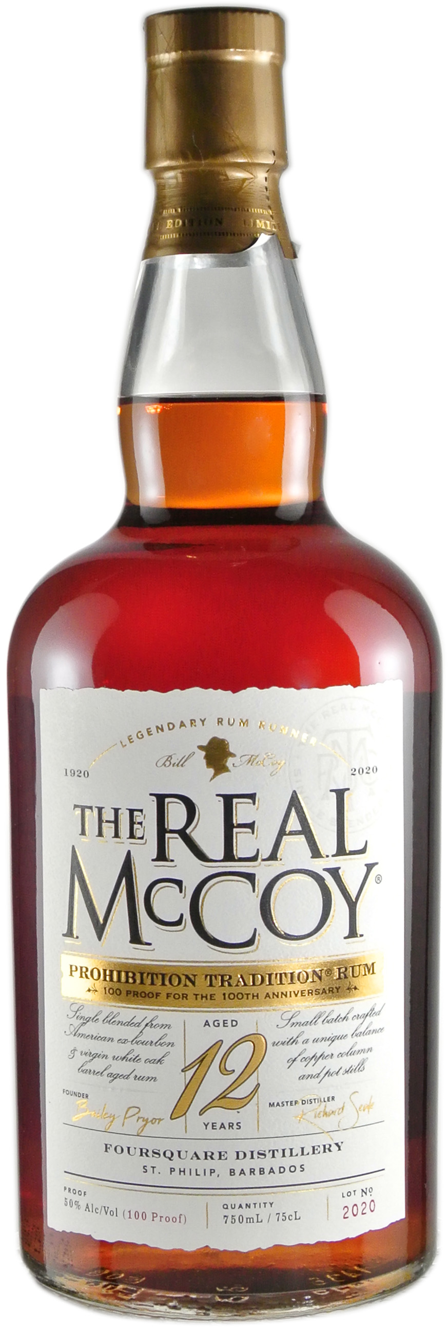 The Real McCoy 12 year old 100 Proof 100th Anniversary Limited Edition