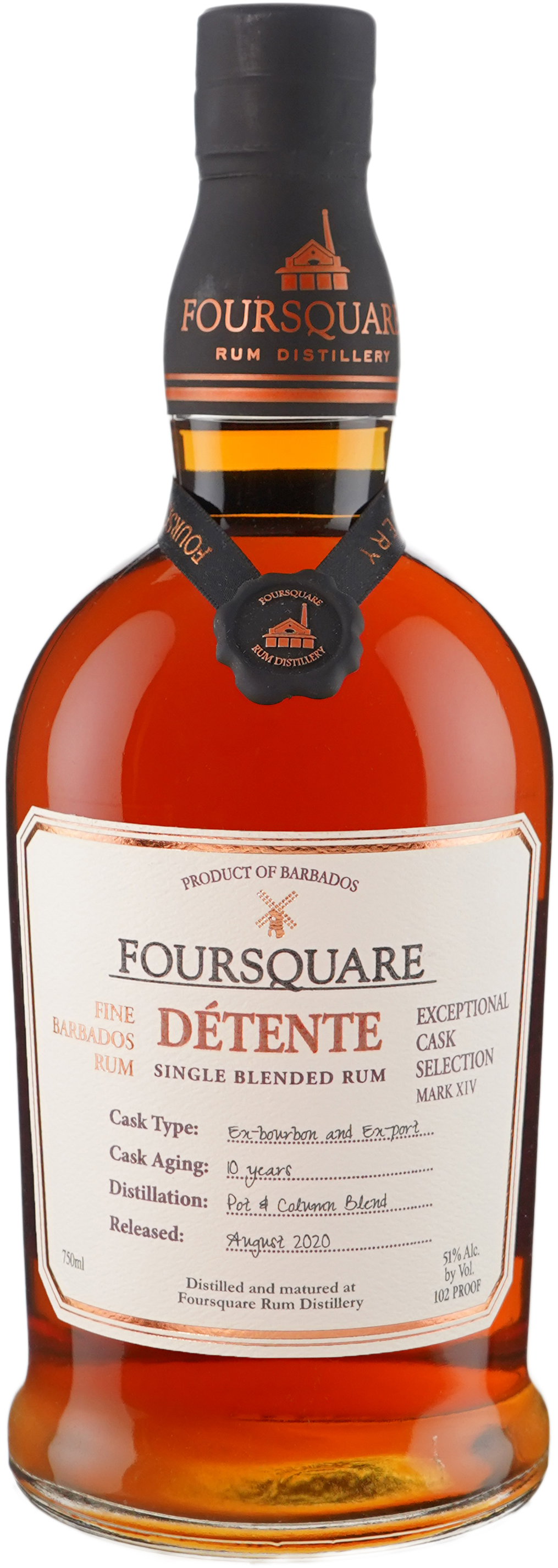 Foursquare Detente 10 year old Blended Rum Exceptional Cask Mark XIV