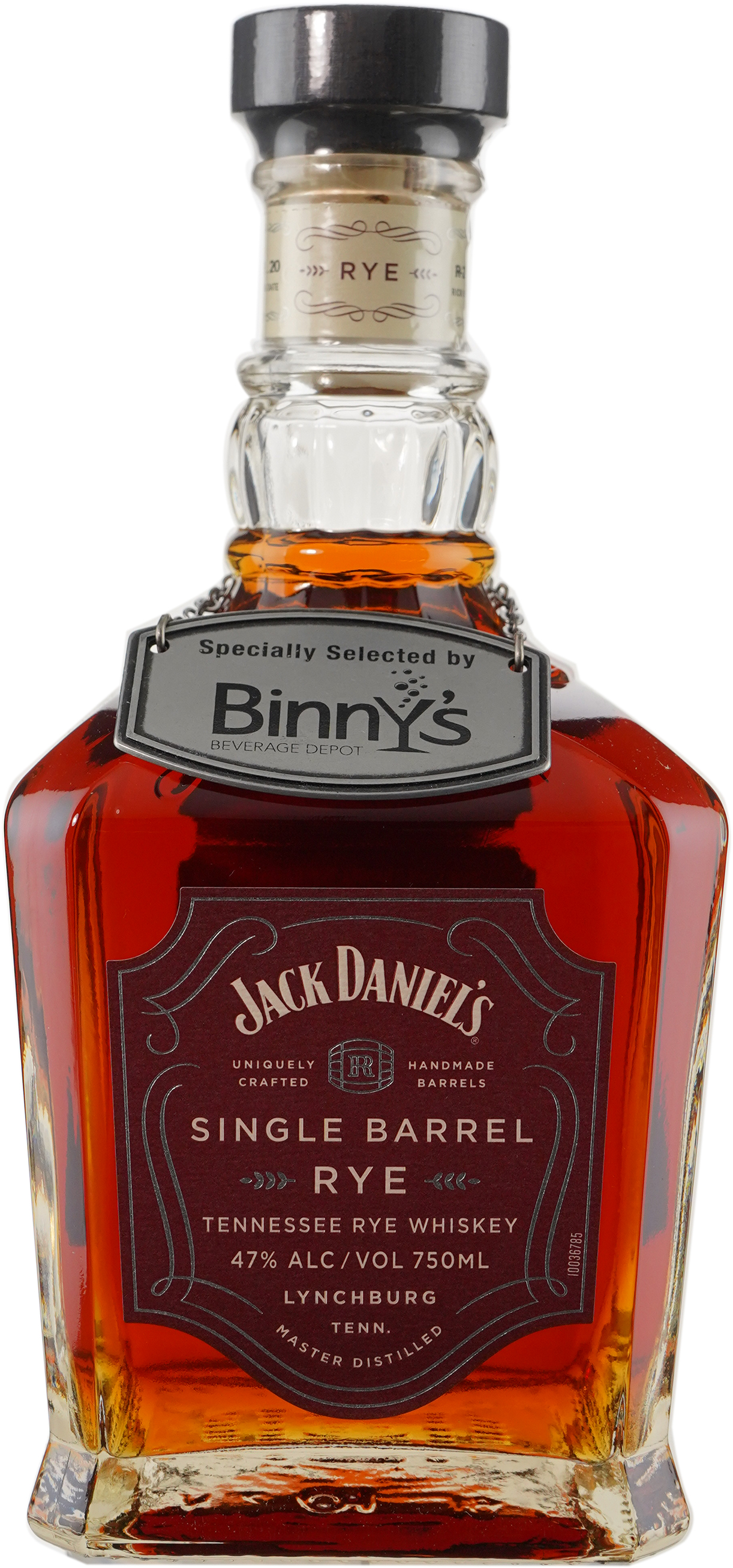 Jack Daniel's Rye Single Barrel # 20-1375 Binny's Handpicked