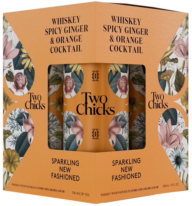 Two Chicks Sparkling New Fashioned 4 Pack Cans