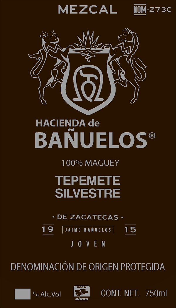 Hacienda de Banuelos Mezcal Joven Tepemete Silvestre
