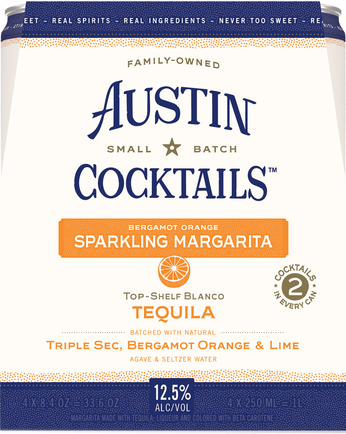 Austin Cocktails Bergamot Orange Margarita 4 Pack Cans