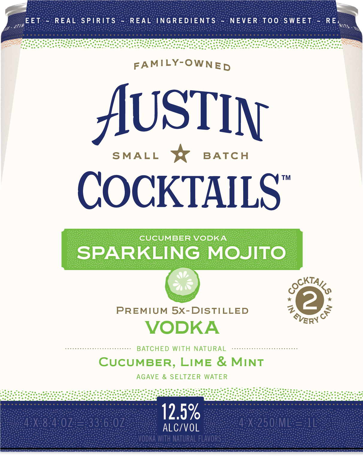Austin Cocktails Cucumber Vodka Mojito 4 Pack Cans