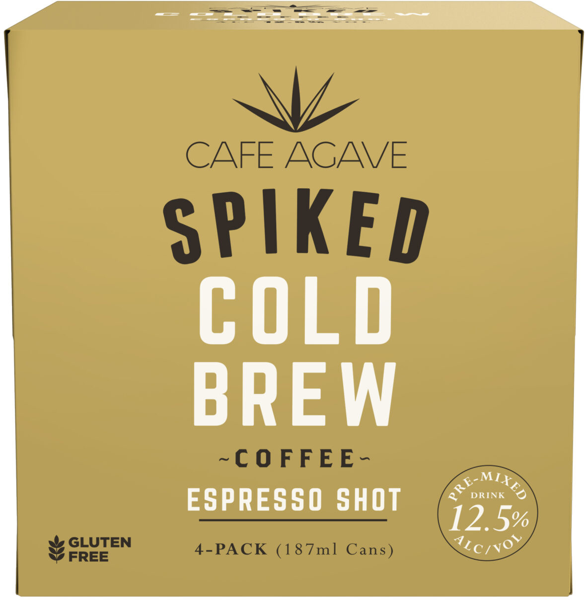Cafe Agave Espresso Shot Spiked Cold Brew 4 Pack Cans