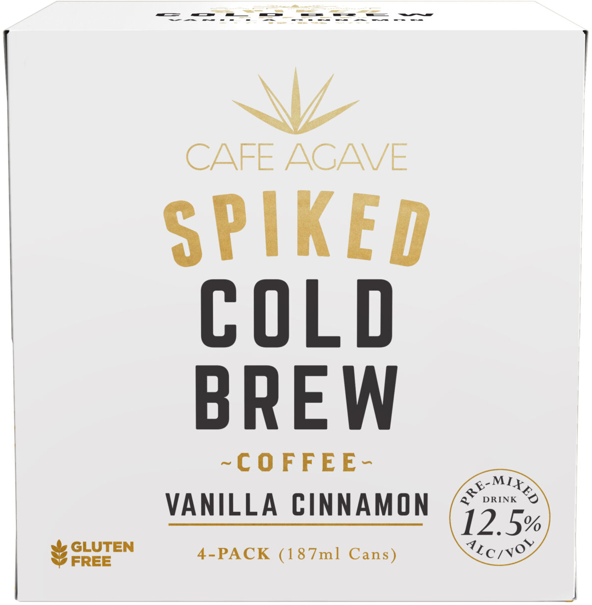 Cafe Agave Vanilla Cinnamon Spiked Cold Brew 4 Pack Cans