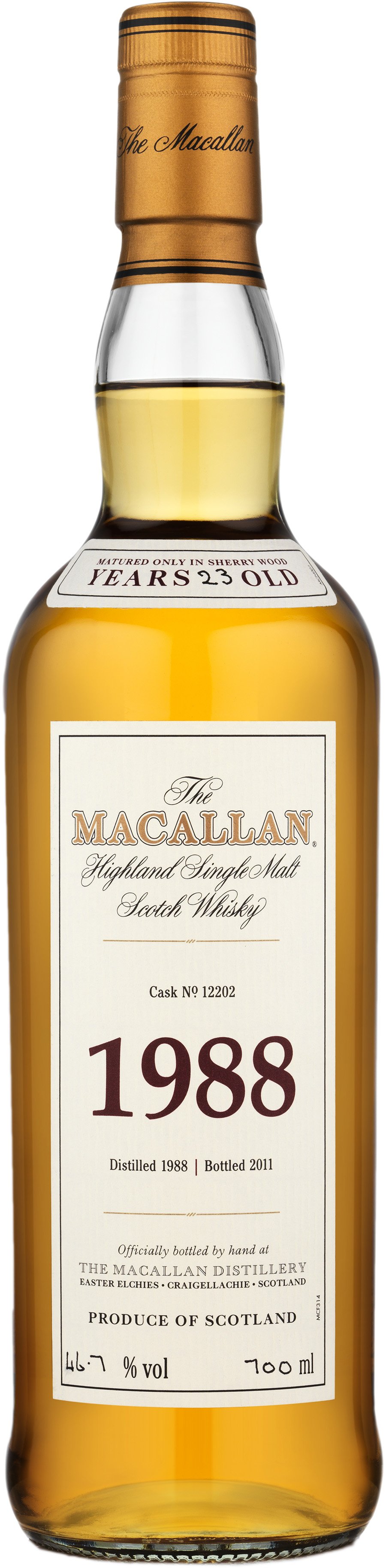 Macallan Fine & Rare Cask # 12202 2020 Release 1988