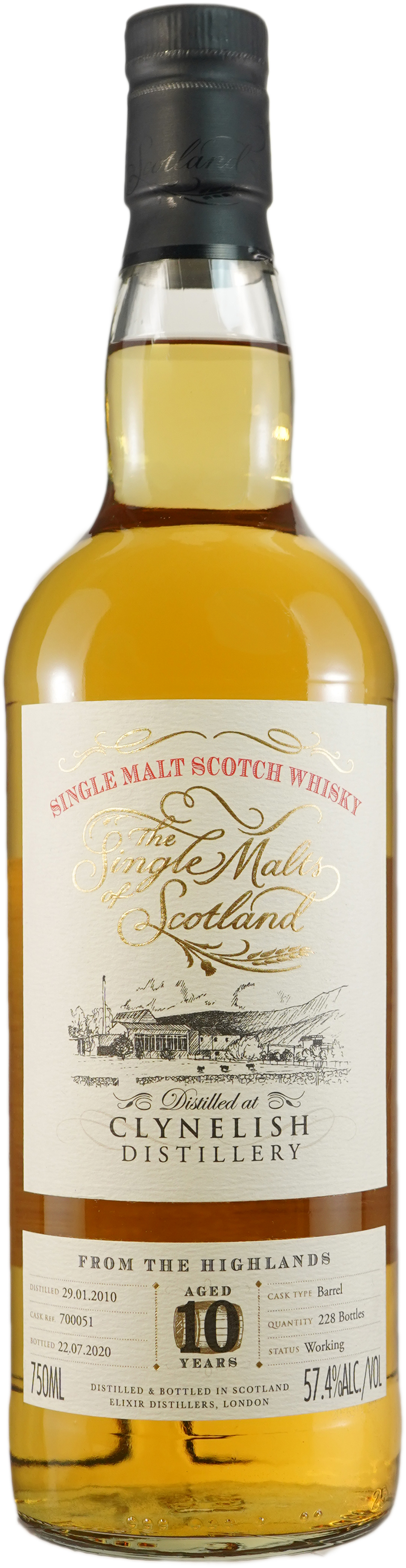 Single Malts of Scotland Clynelish 10 year old Cask Strength 2010