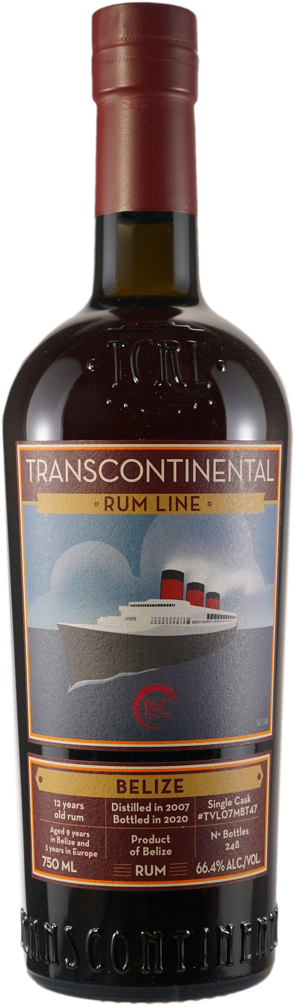 la Maison & Velier Transcontinental Rum Line Belize Chicago Single Cask aged 12 years