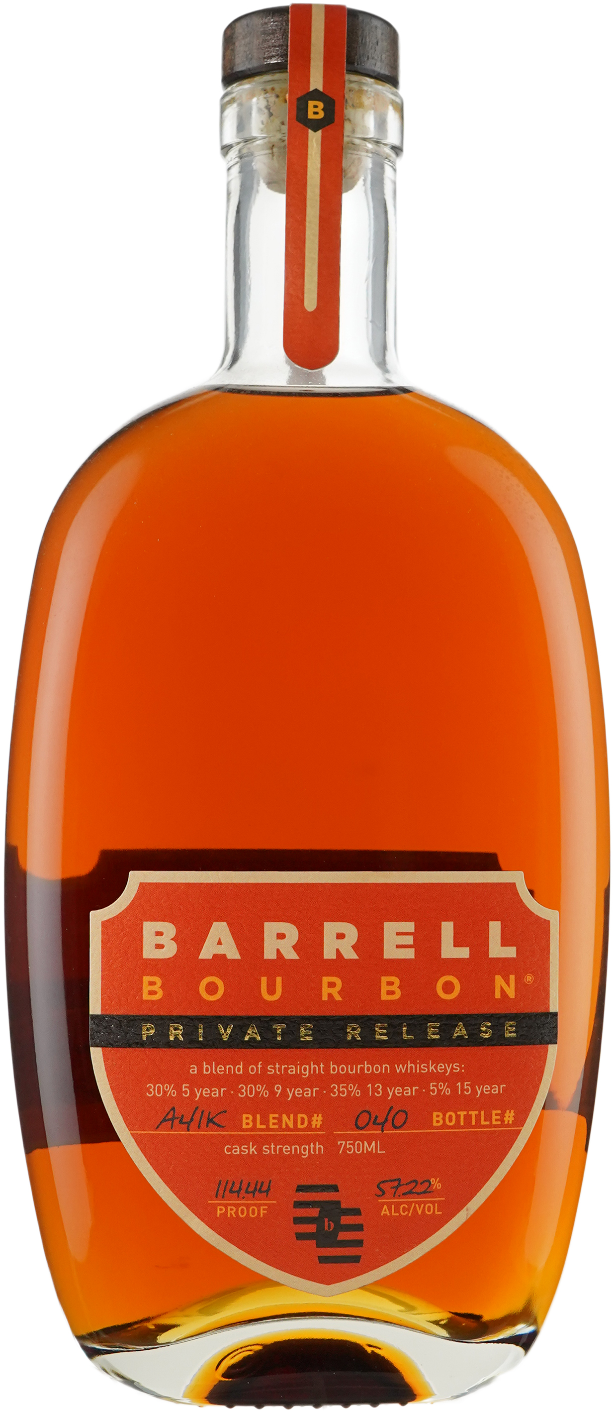 Barrell Bourbon Private Release Blend # A41K Binny's Handpicked