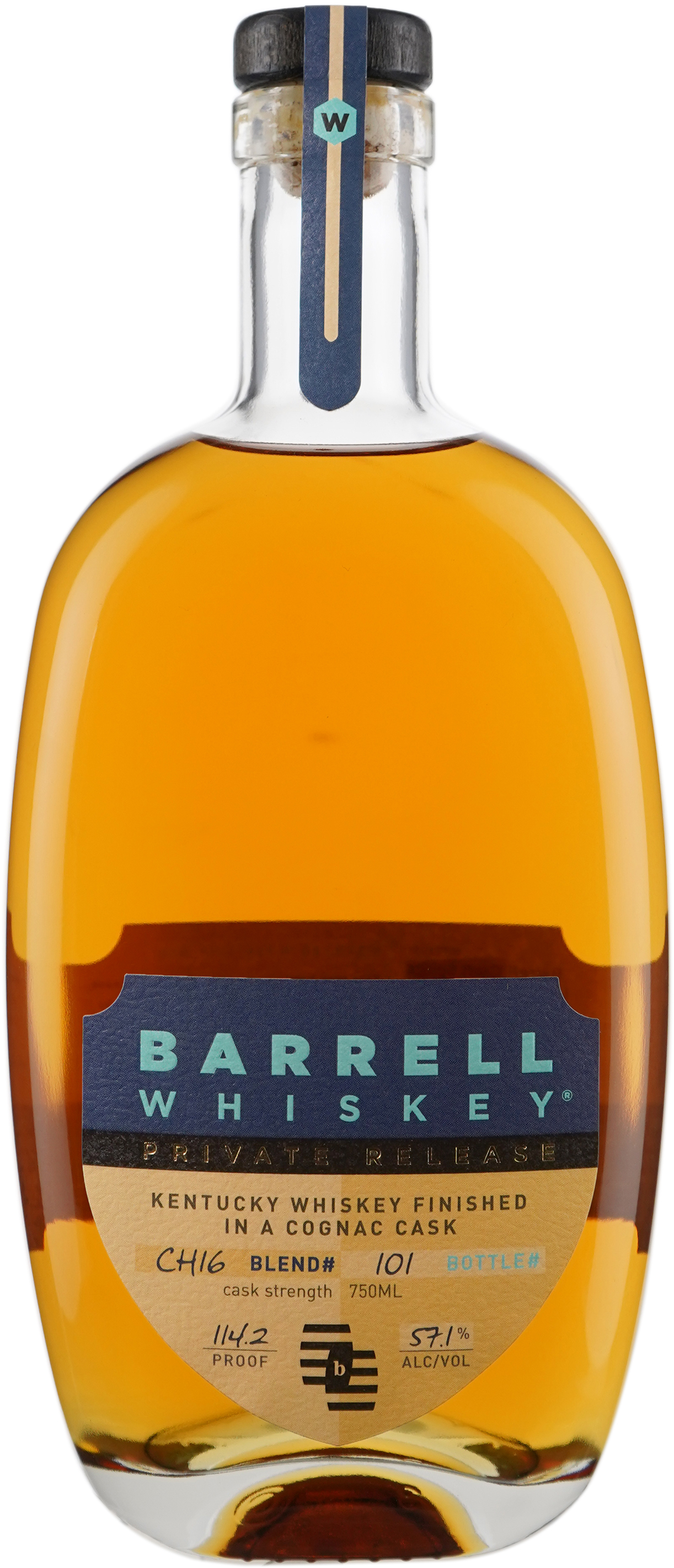 Barrell Craft American Whiskey Private Release # CH16 Cognac Cask Finished Binny's Handpicked