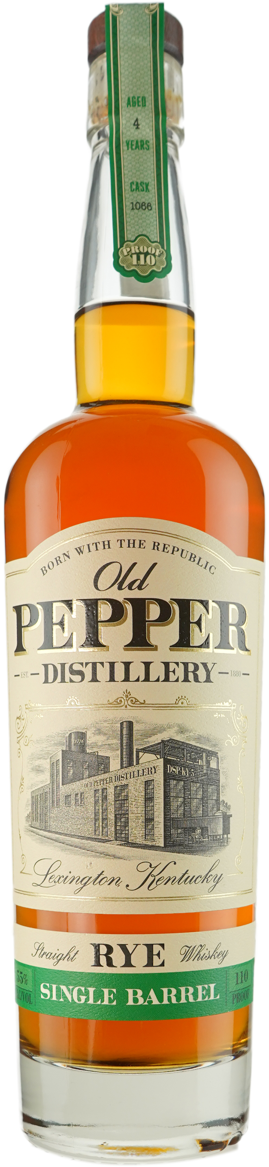 James E. Pepper Rye 110 Proof Single Barrel