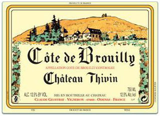 Chateau Thivin Cote de Brouilly 2019