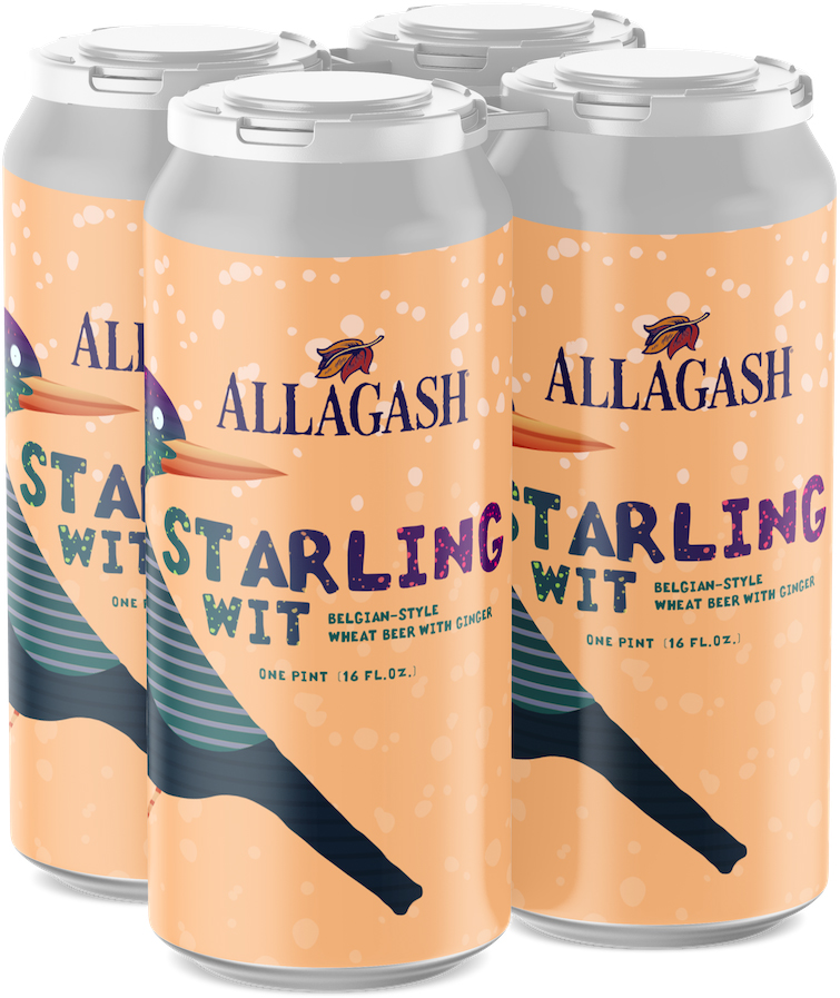 Allagash Starling Wit Belgian Style Wheat Beer with Ginger