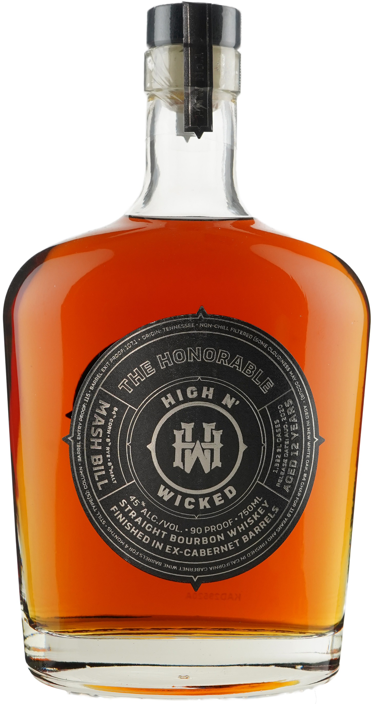 High n' Wicked The Honorable 12 year old Bourbon Finished in California Cab Barrels
