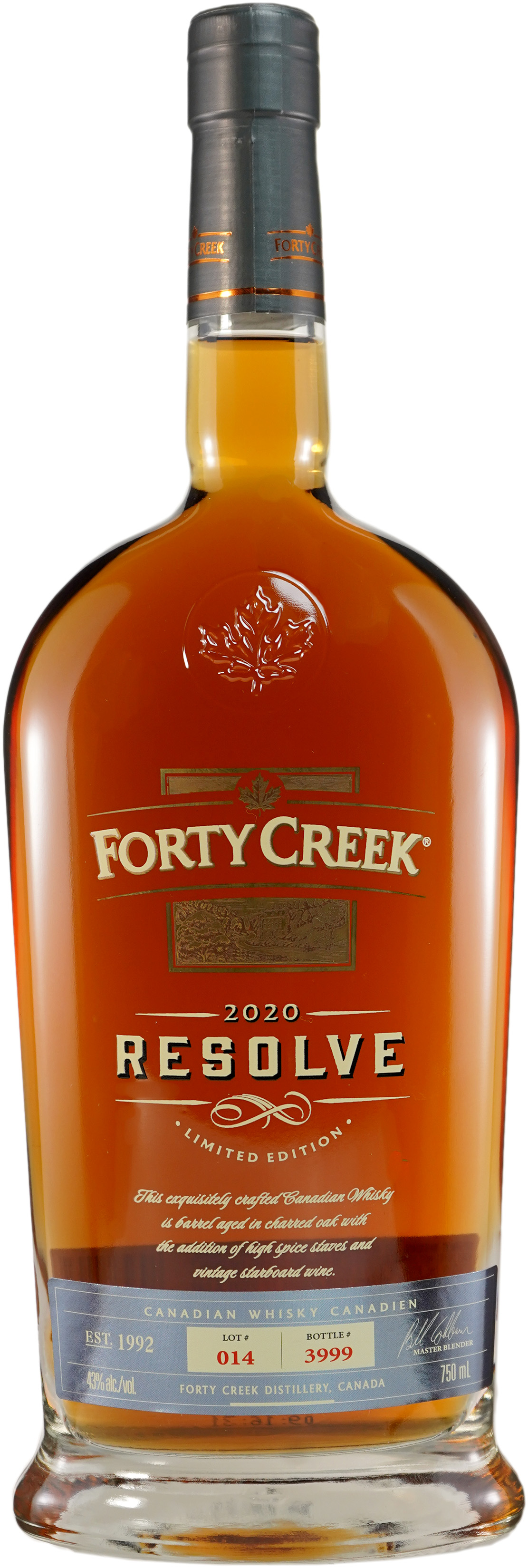 Forty Creek Resolve Limited Release Canadian Whisky 2020