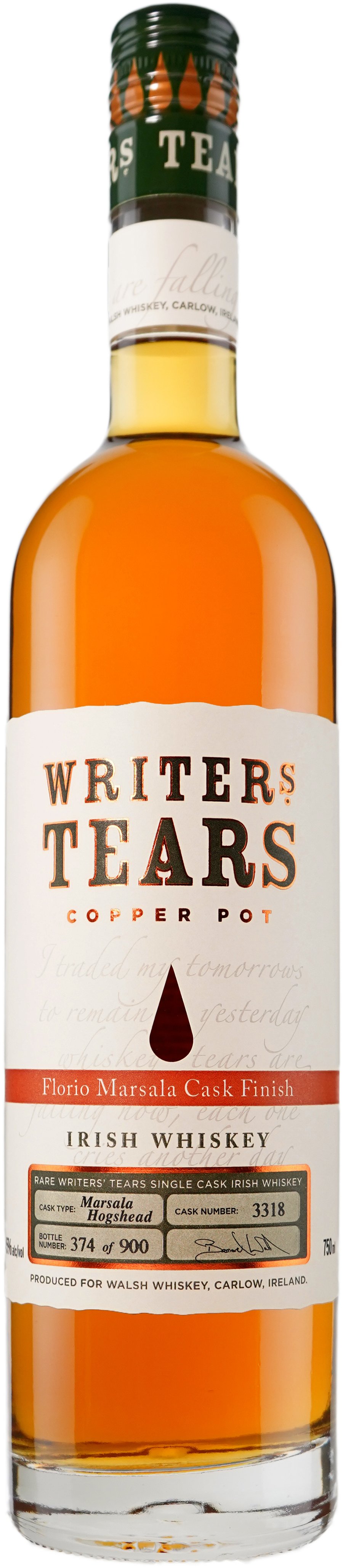 Writer's Tears Marsala Cask Finished