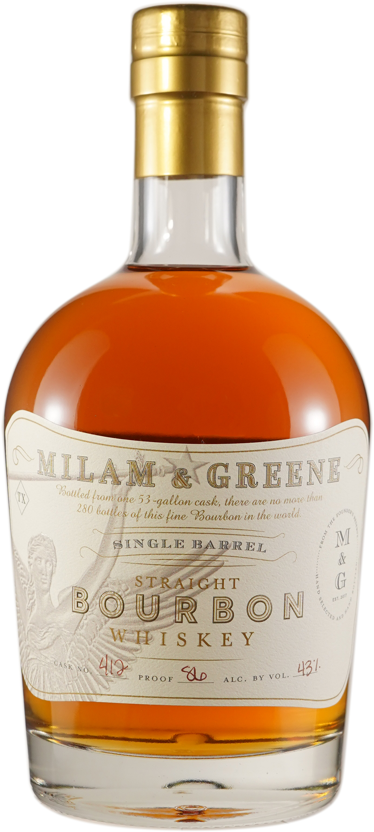 Milam & Green Single Barrel Straight Bourbon Whiskey