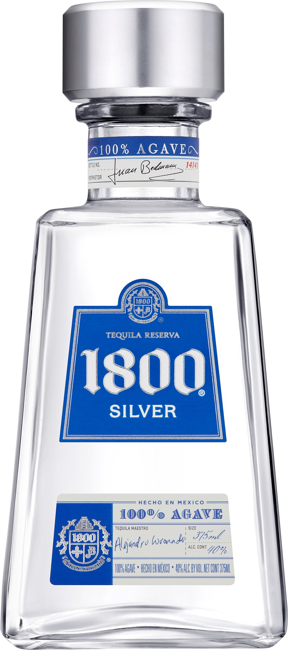 1800 Silver Tequila 375 ml Bottle