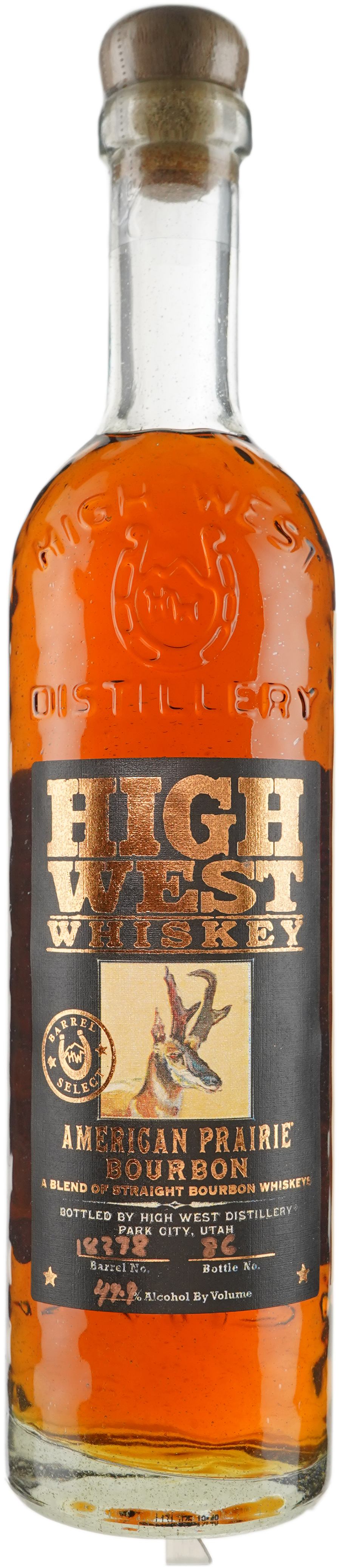 High West American Prairie Bourbon Finished 13 months in ex Aquavit Cask # 18378 Binny's Handpicked