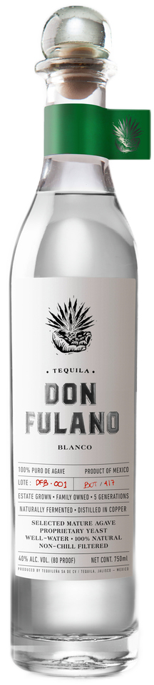 Don Fulano Blanco 80 Proof Tequila Don Fulano Blanco 80 Proof Tequila
