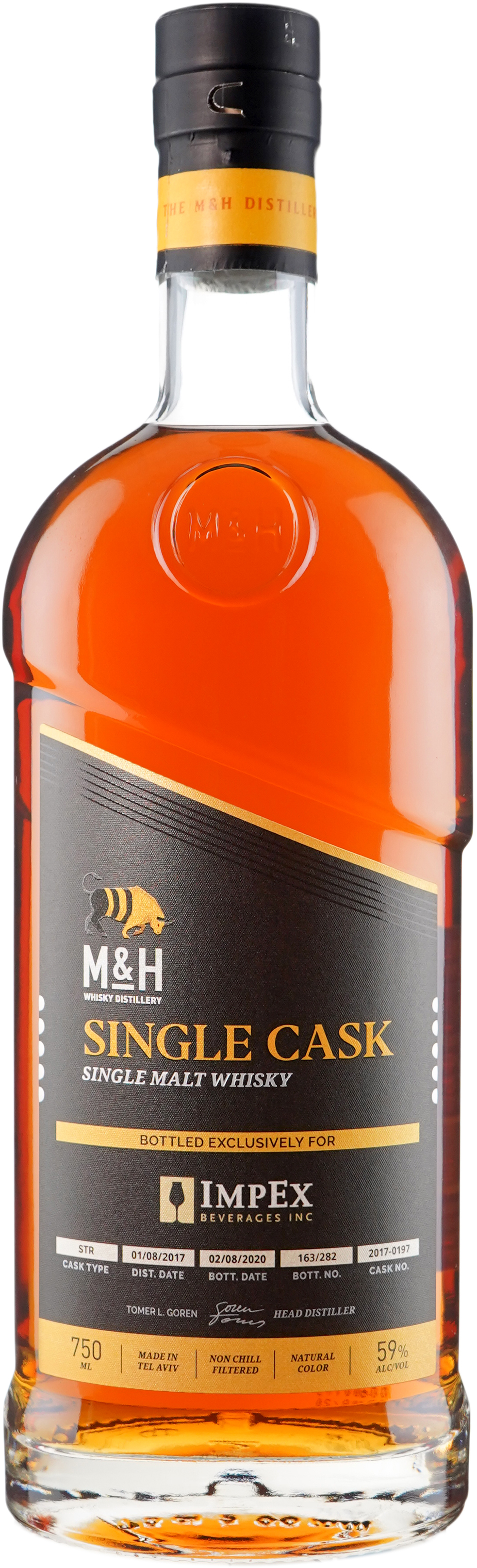 Milk & Honey Malt Distillery Elements Single STR Cask # 0197 Israeli Single Malt