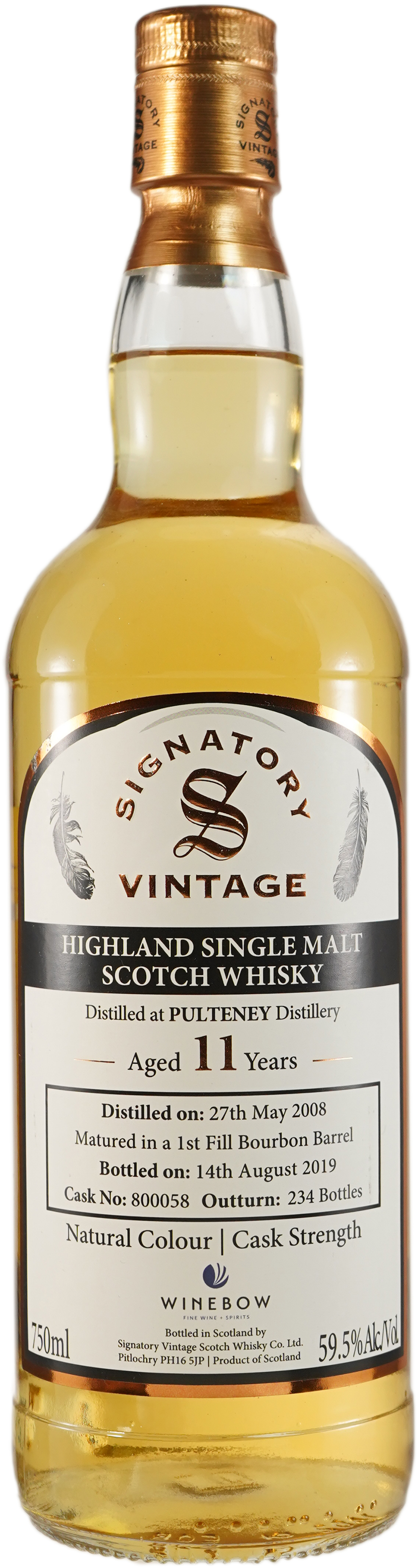 Signatory Pulteney 11 year old Winebow Chicago Selection 2008