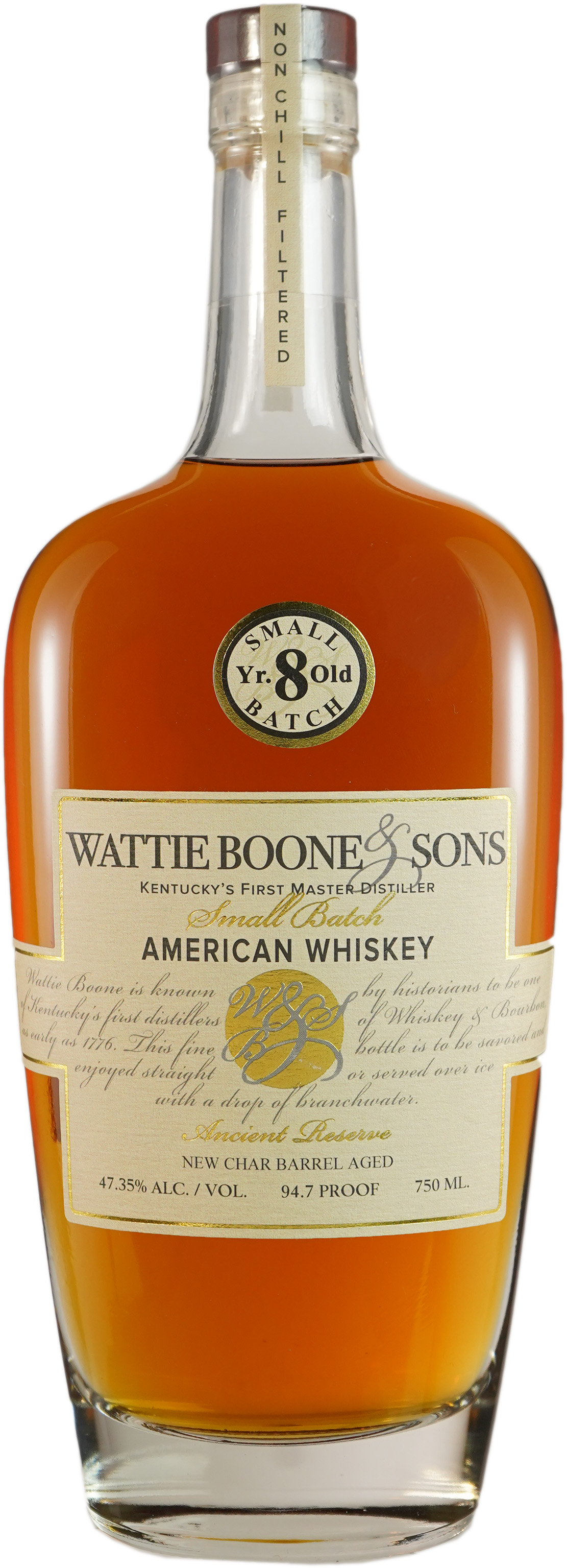 Wattie Boone 8 year old Small Batch American Whiskey