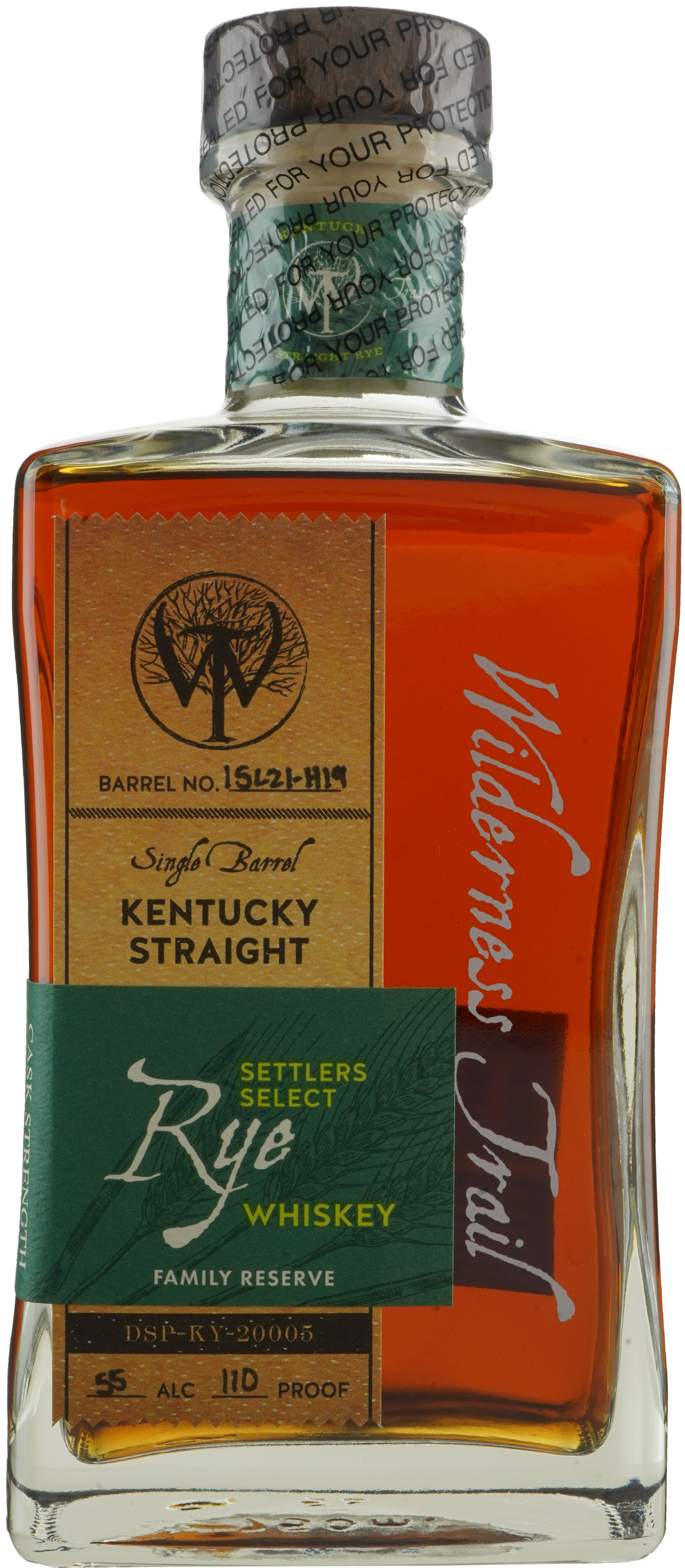 Wilderness Trail Rye Single Barrel # 15L21-H19 Binny's Handpicked