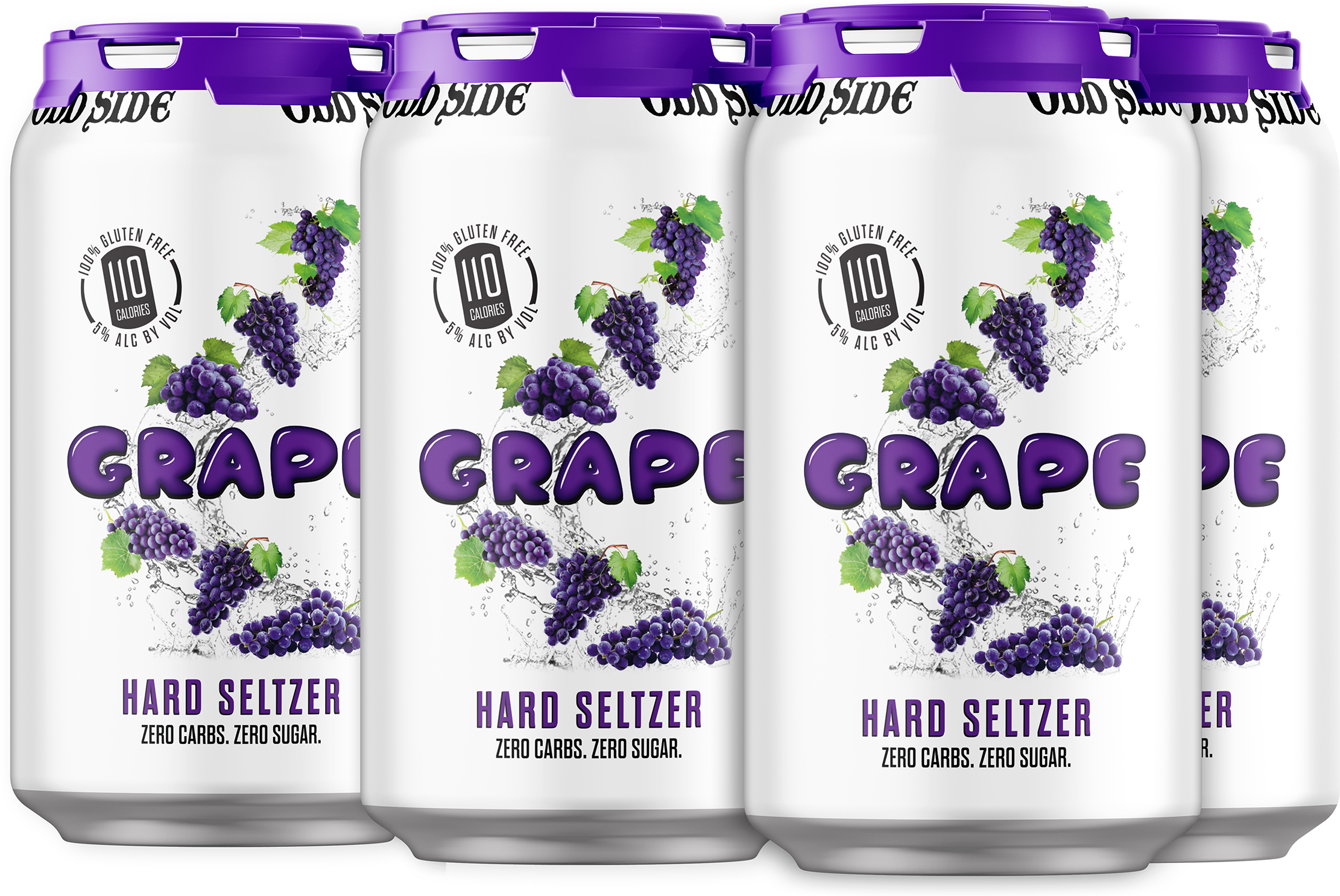 Odd Side Grape Hard Seltzer 6 pack of 12 oz Can
