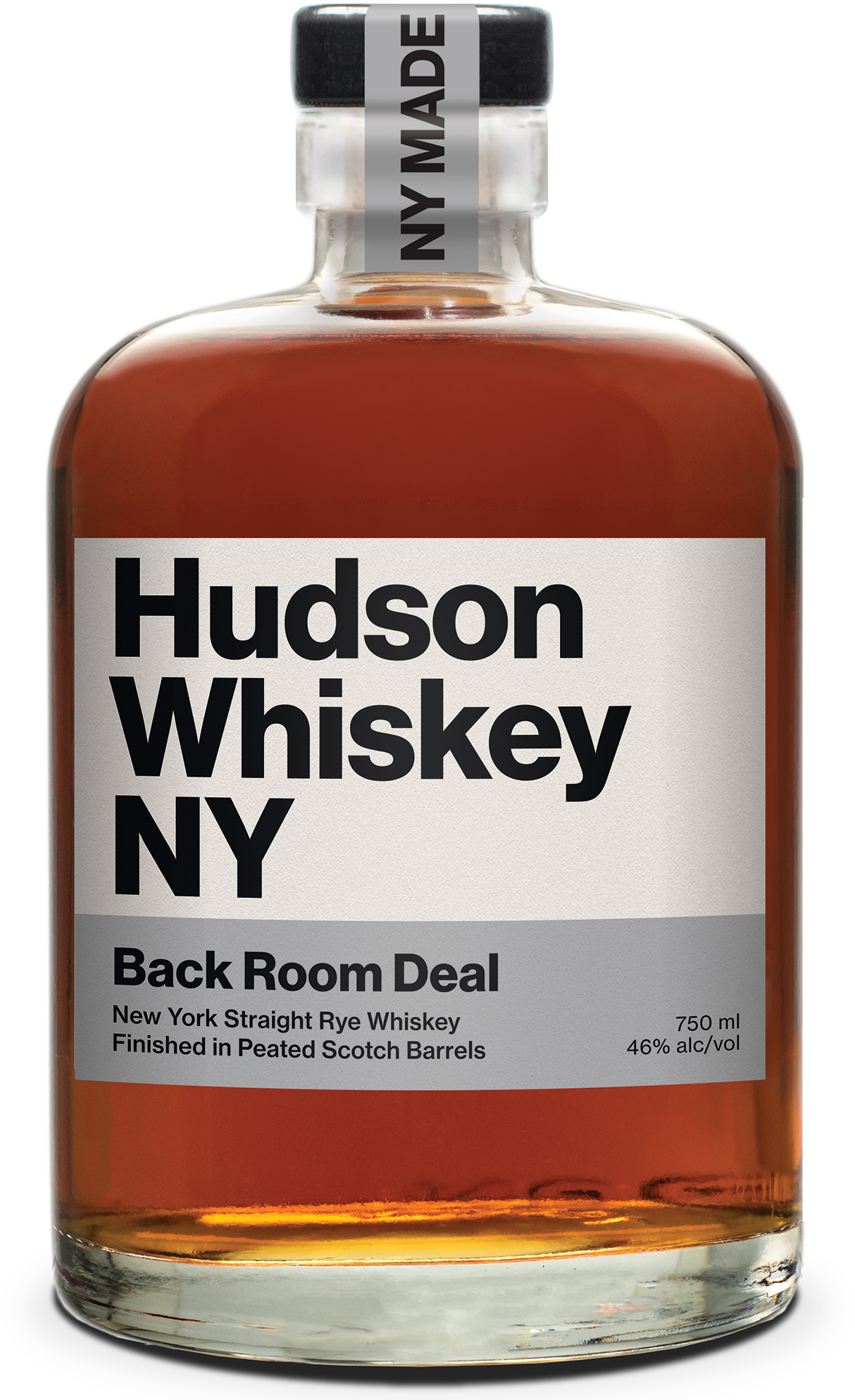 Hudson Whiskey NY Back Room Deal Straight Rye Finished in Peated Scotch Barrels