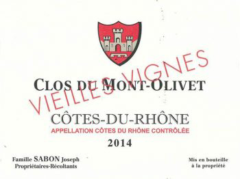 Clos du Mont Olivet Cotes du Rhone Vieilles Vignes 2018