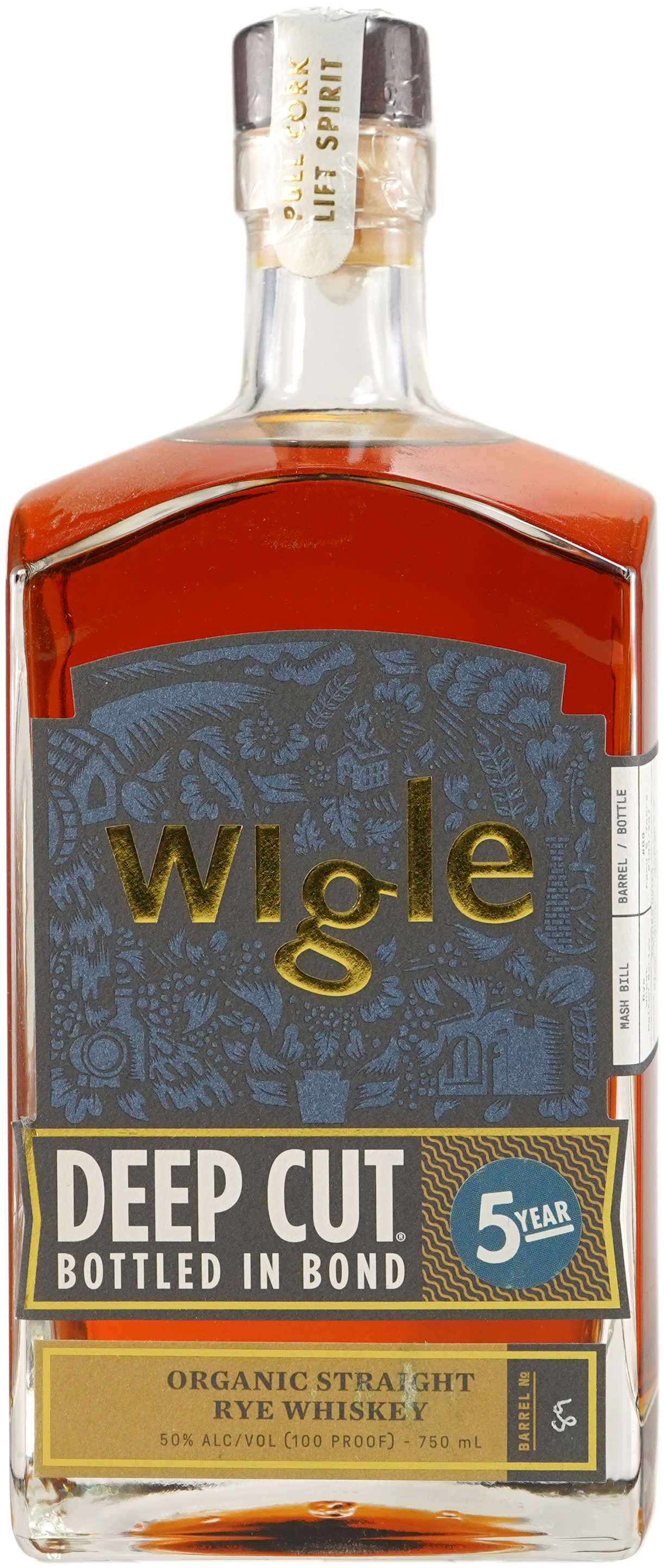 Wigle Deep Cut 5 year old Bottled in Bond Rye
