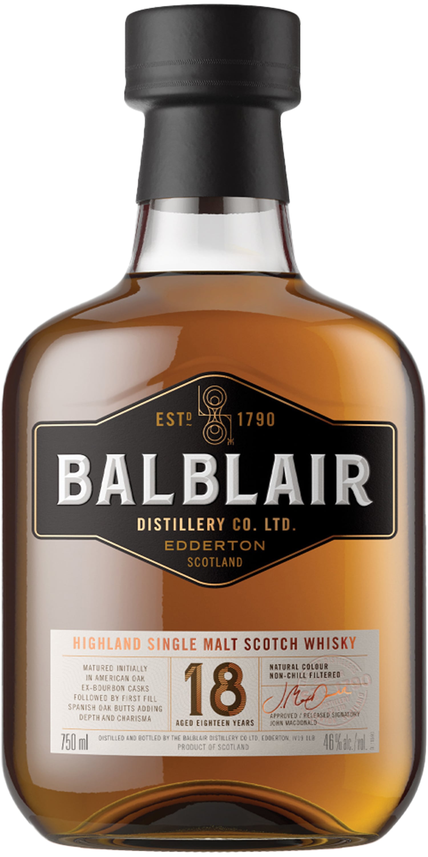 Balblair 18 year old Highland Malt | 750 ml Bottle