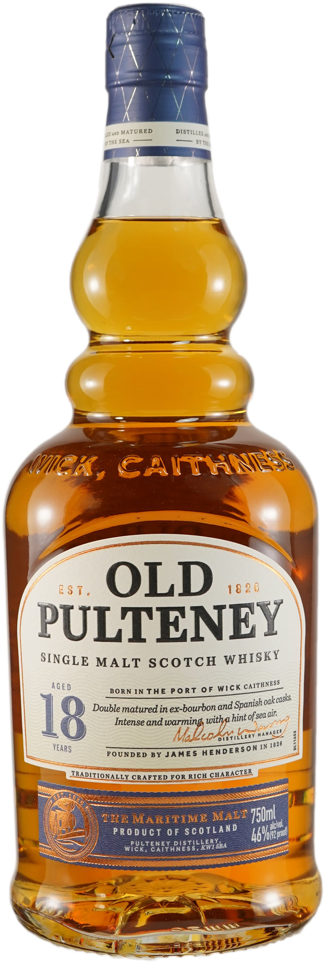 Old Pulteney 18 year old Highland Single Malt | 750 ml Bottle