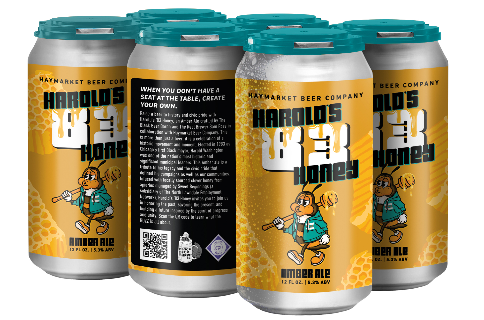 Haymarket Harold's 83 Honey Ale | 6 pack of 12 oz Can