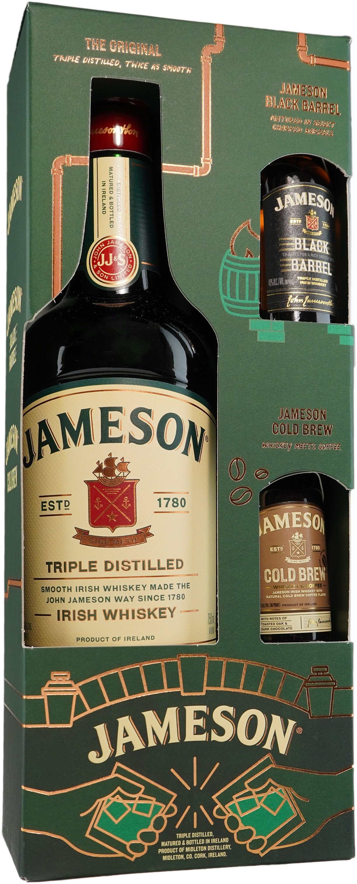 Jameson Irish Whiskey with Two 50mL Caskmates