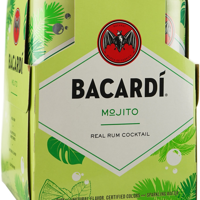Bacardi Mojito RTD 4 Pack Cans