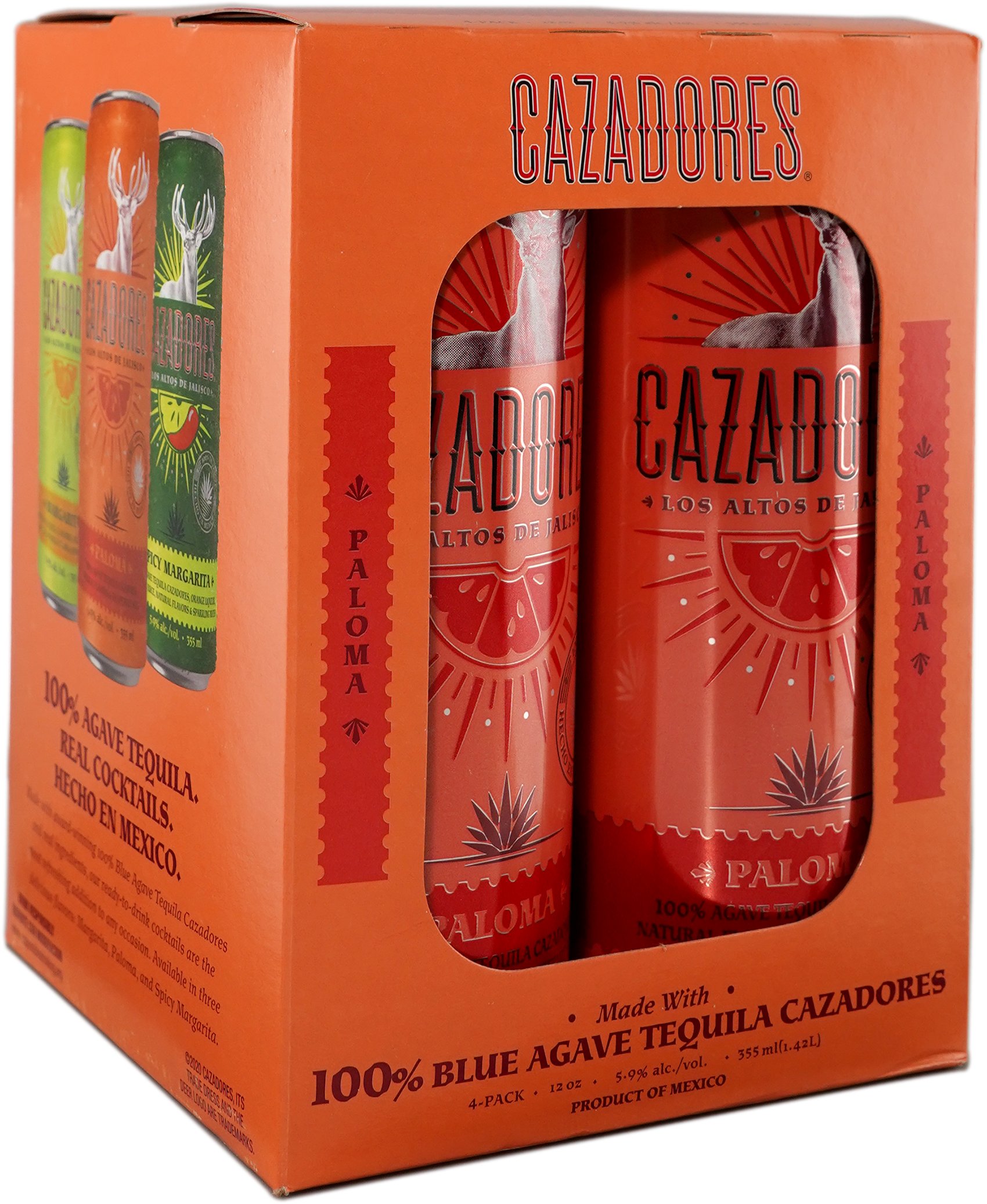 Cazadores Paloma 4 Pack Cans