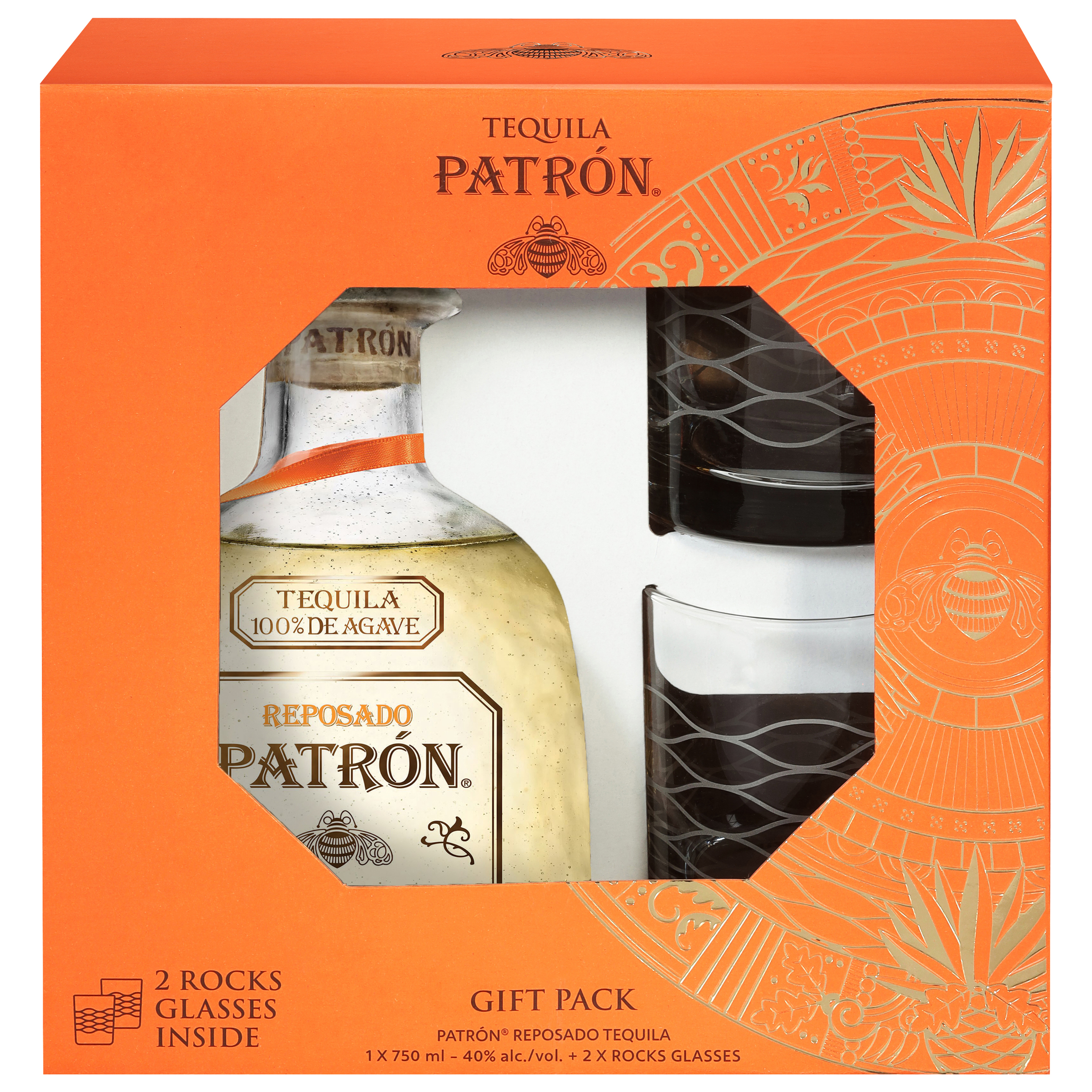 Patron Reposado Tequila Gift Set | 750 ml Bottle