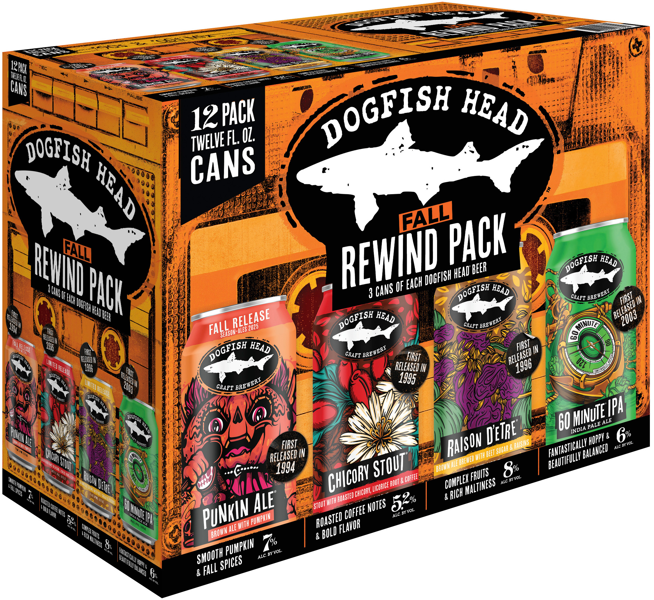 Dogfish Head Variety Pack 12 pack of 12 oz Can