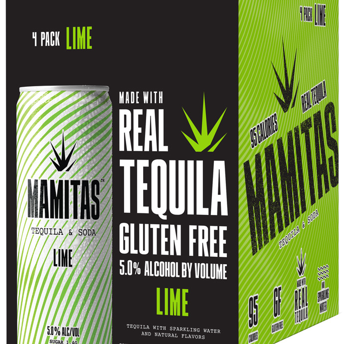 Mamitas Lime Tequila & Soda 4 Pack Cans