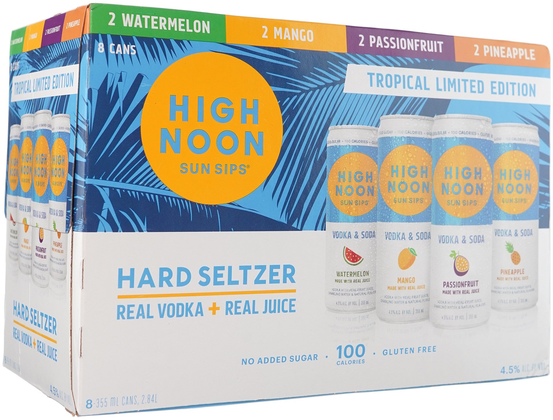 High Noon Vodka & Soda Tropical 8 Pack Can