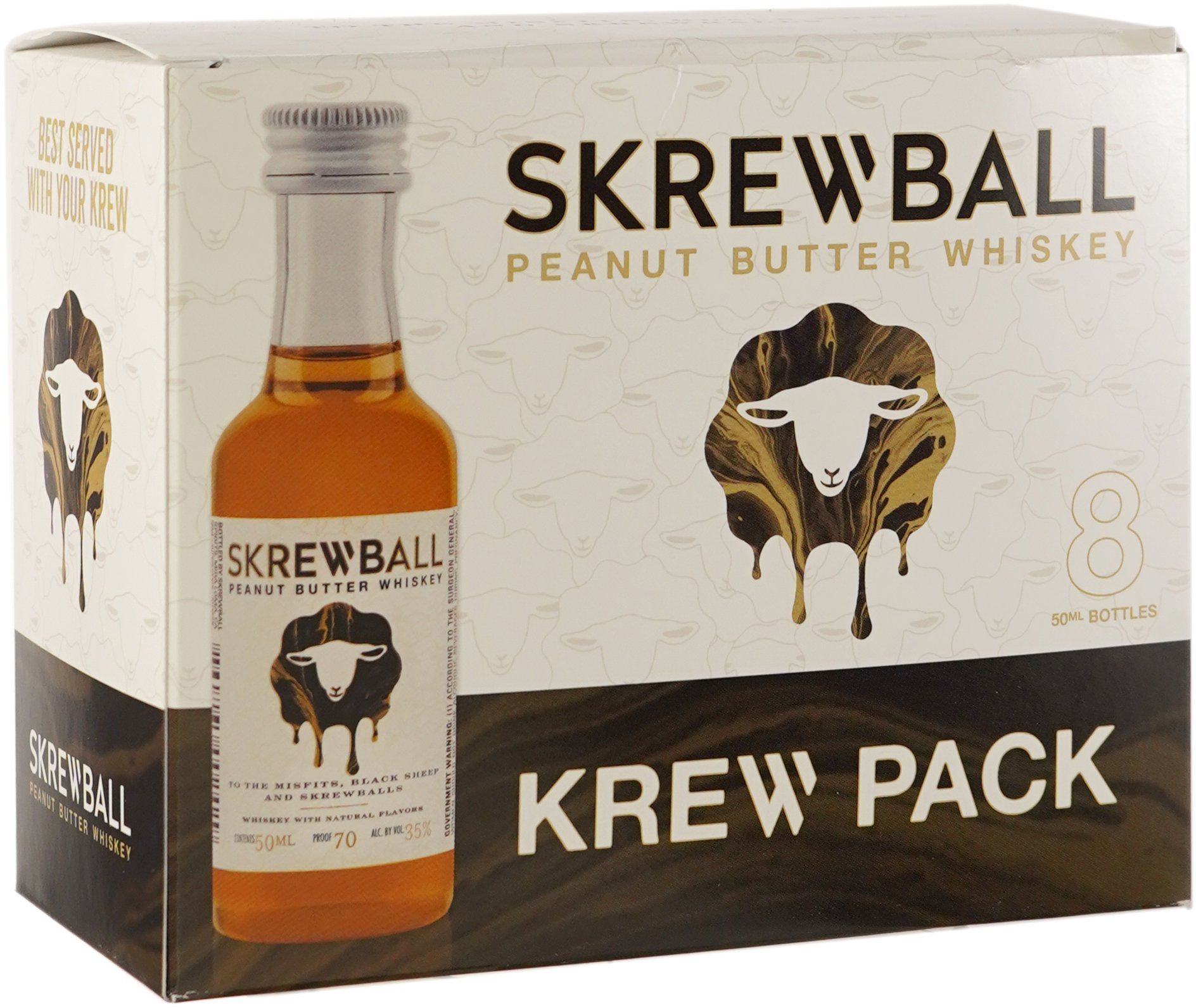 Skrewball Peanut Butter Whiskey 8 Pack Bottles