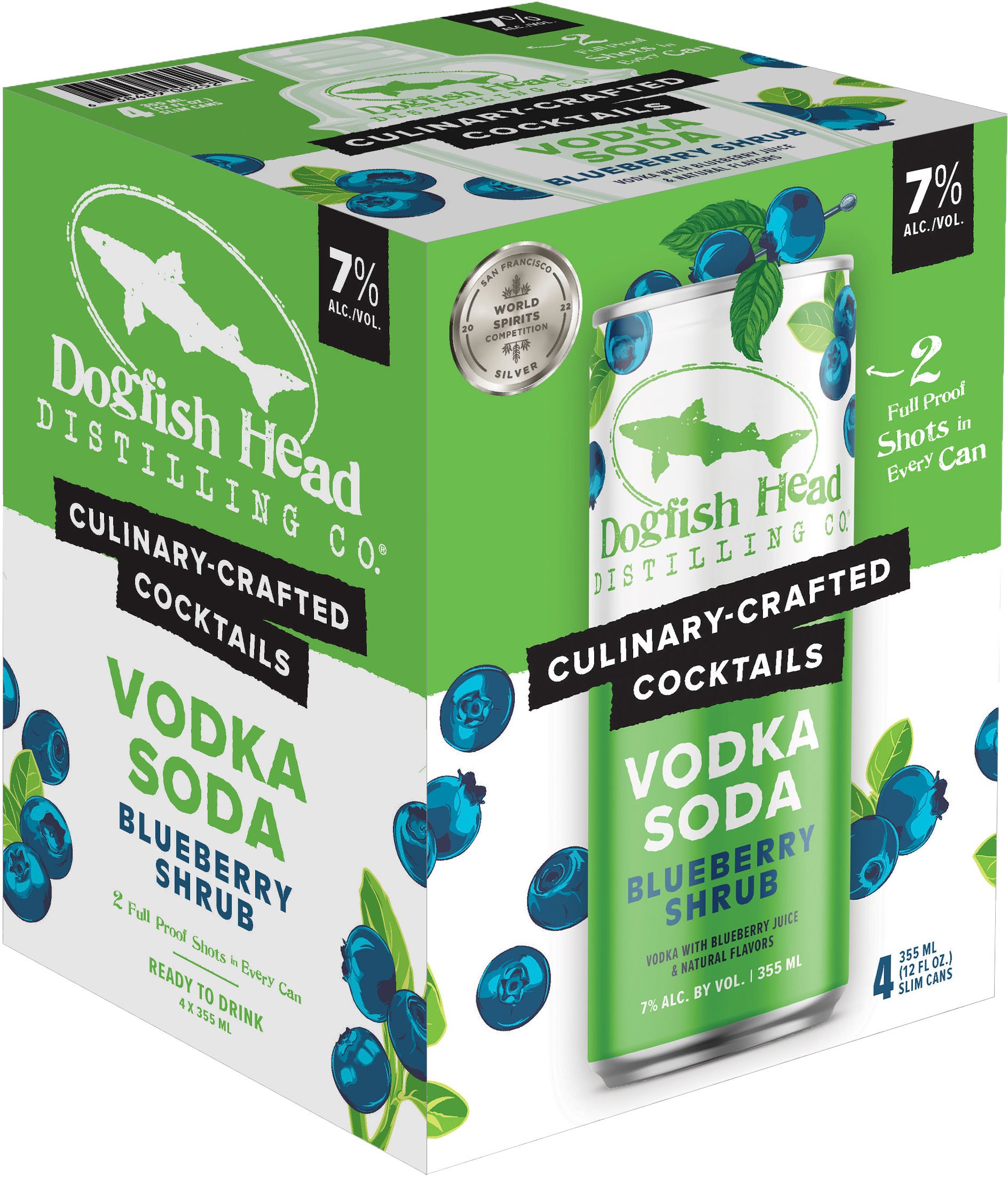 Dogfish Head Blueberry Shrub Vodka Soda