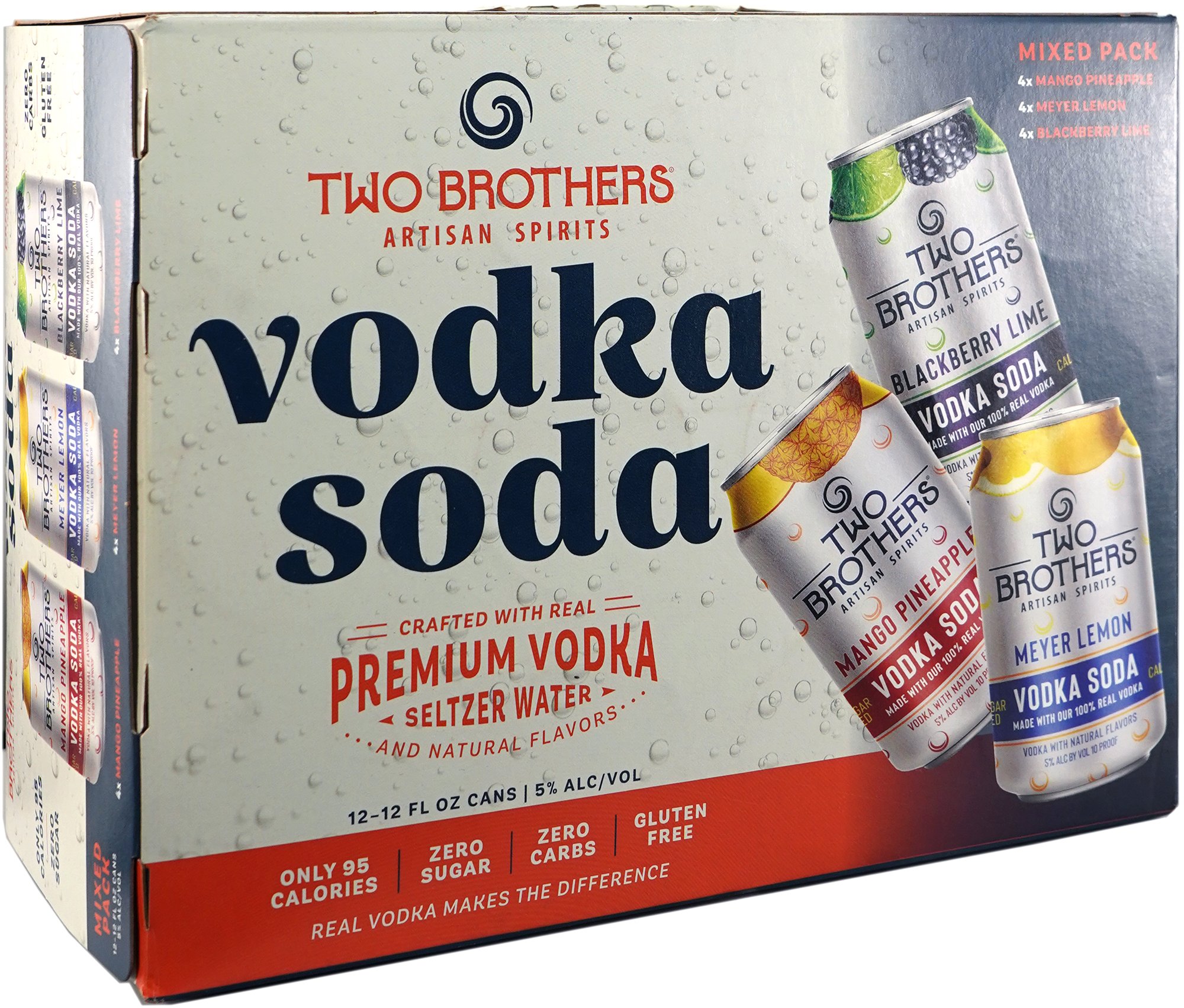 Two Brothers Artisan Spirits Vodka Soda Variey Pack