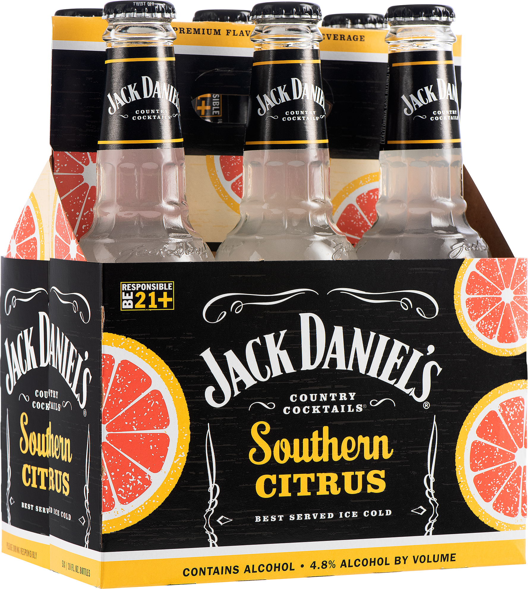 Jack Daniel's Country Cocktails Southern Citrus 6 pack of 10 oz Bottle