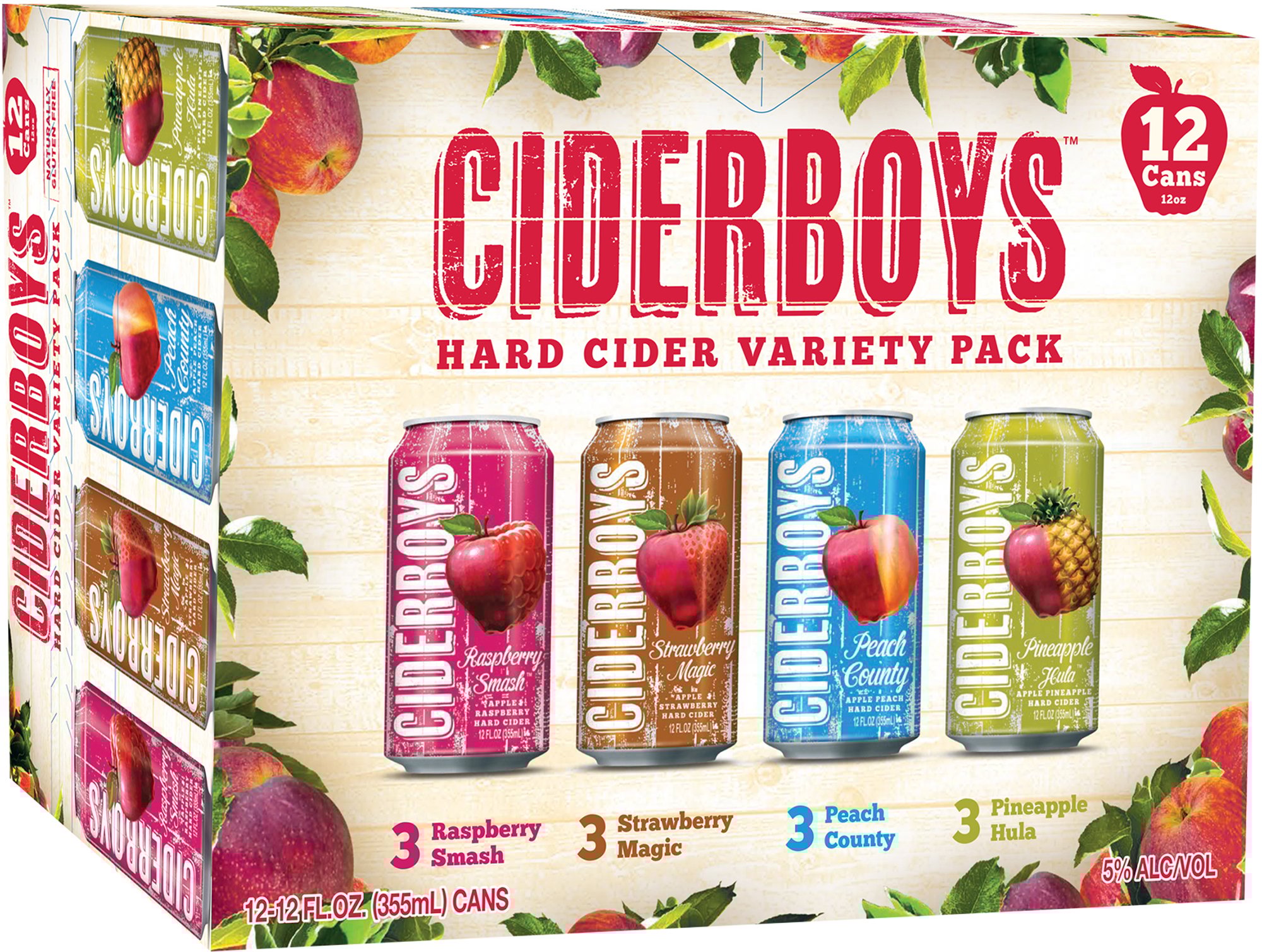 Ciderboys Variety Pack | 12 pack of 12 oz Can