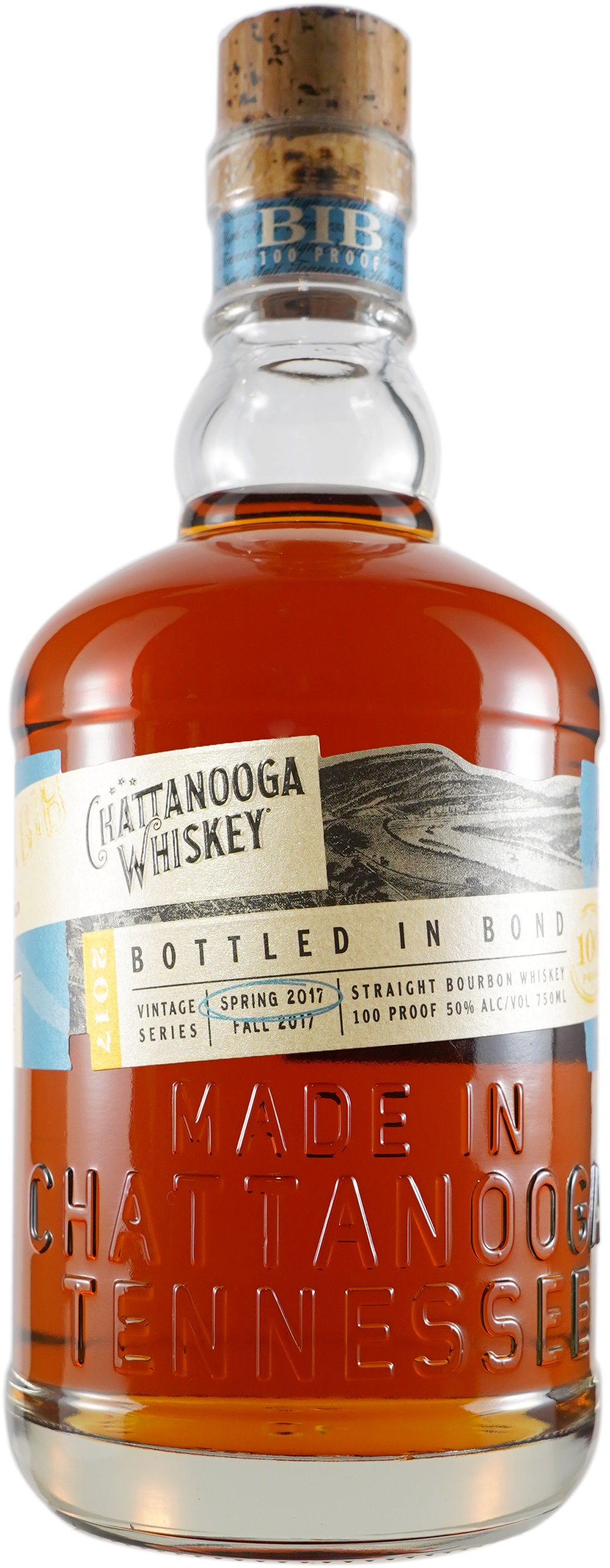 Chattanooga Whiskey Bottled in Bond 750 ml Bottle