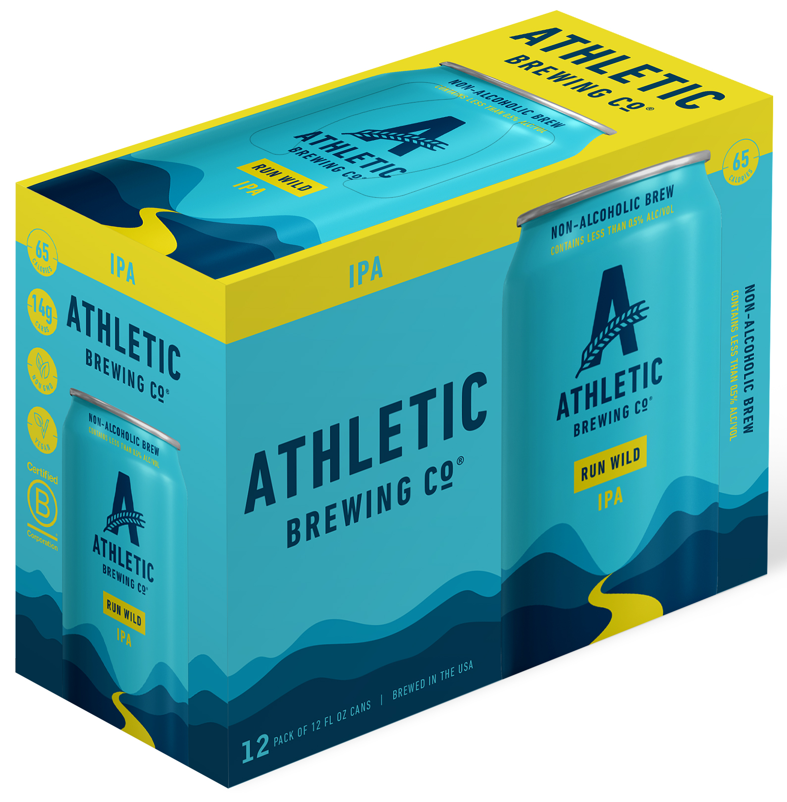 Athletic Brewing Run Wild Non-Alcoholic IPA