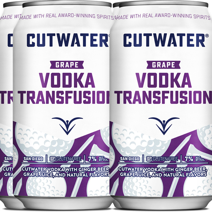 Cutwater Grape Vodka Transfusion 4 Pack Can